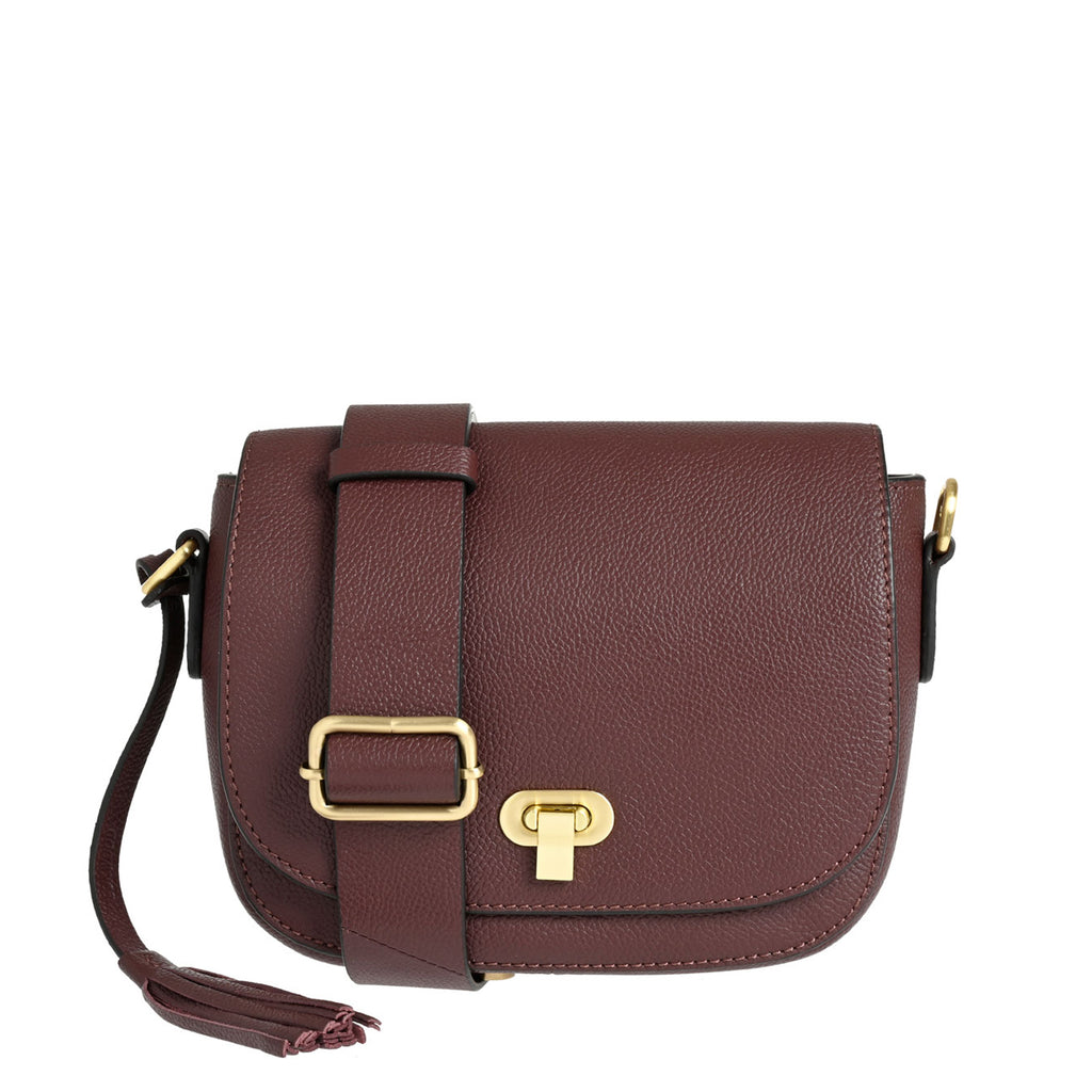 MARNIE - Sac besace en cuir grainé