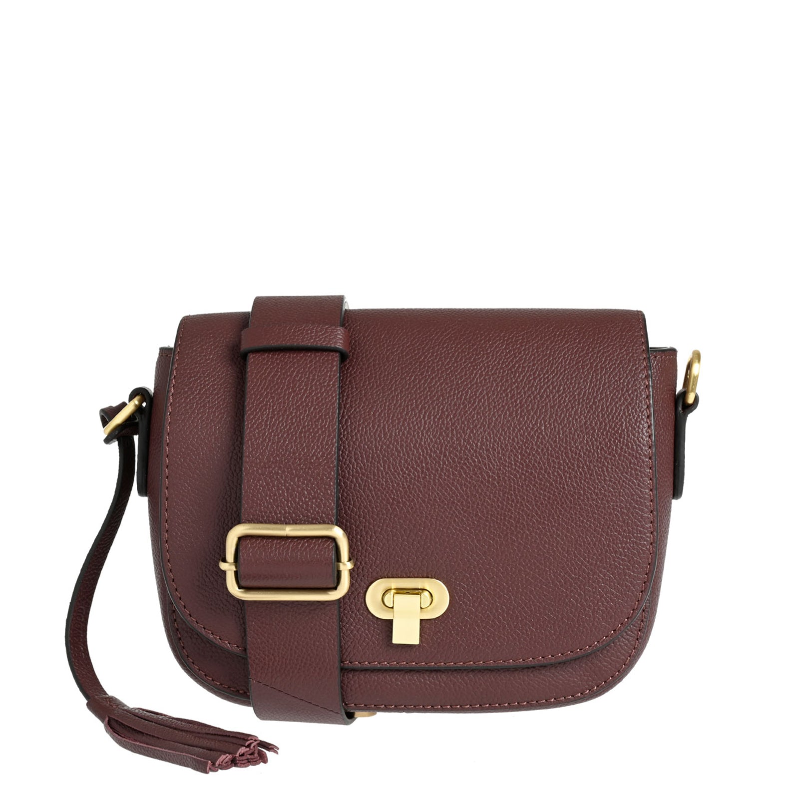 MARNIE - Grained leather messenger bag