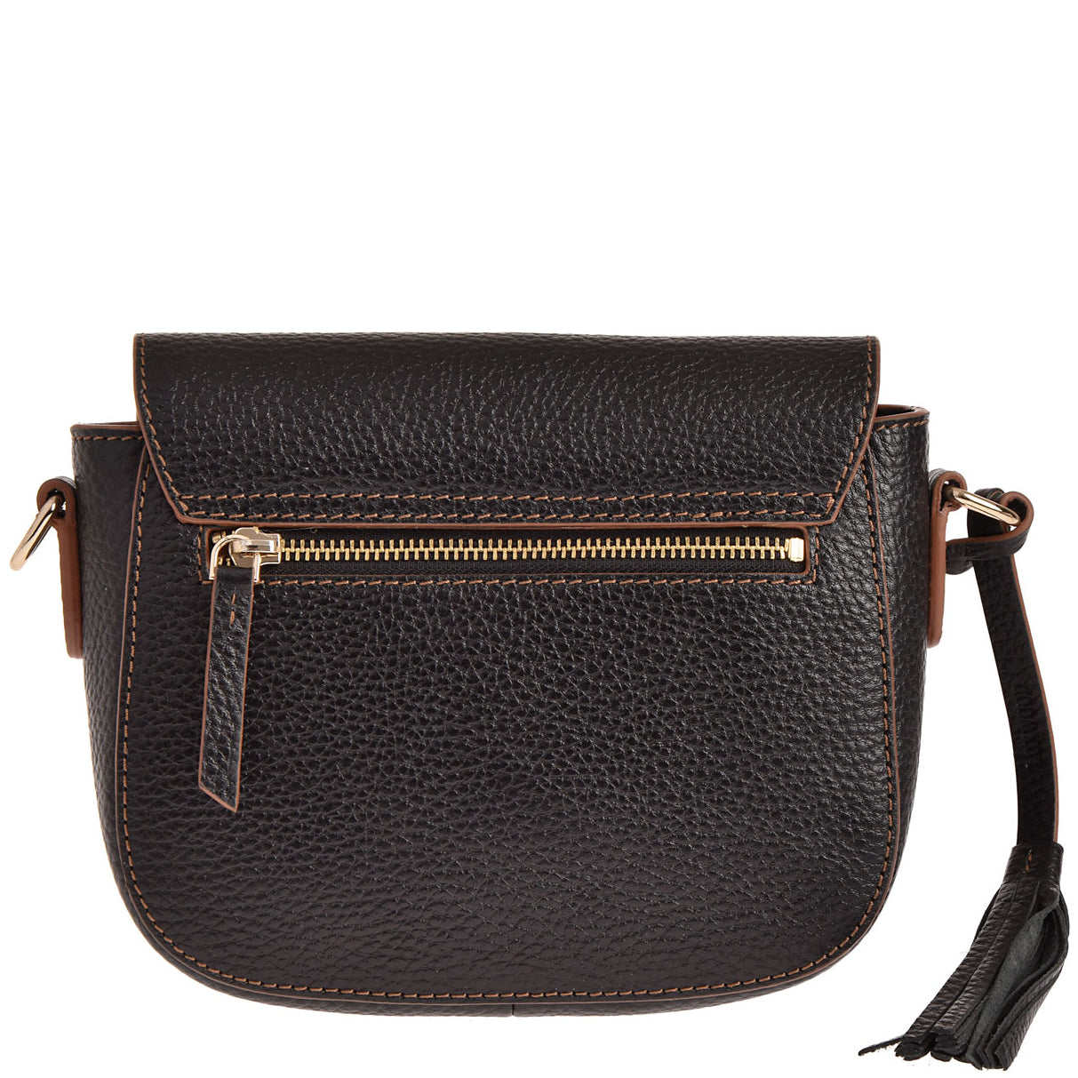 MARNIE - Grained leather messenger bag