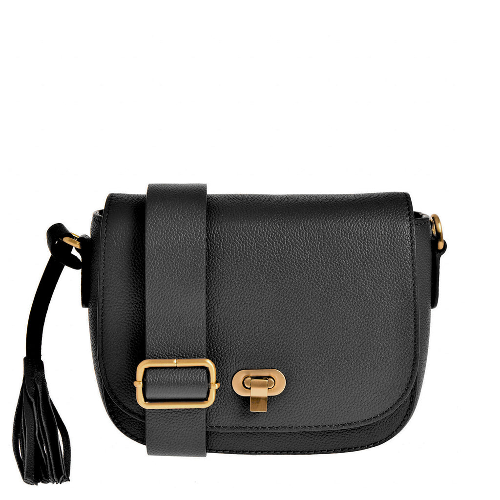 MARNIE - Sac besace en cuir grainé