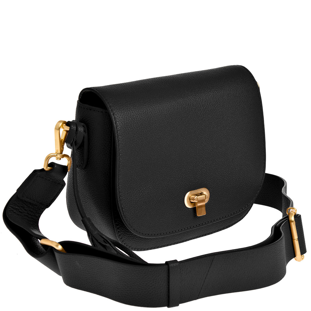 MARNIE - Sac besace en cuir grainé