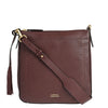 IVY - Messenger bag in contrasting hand-stitched grained leather