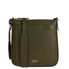 IVY - Messenger bag in contrasting hand-stitched grained leather