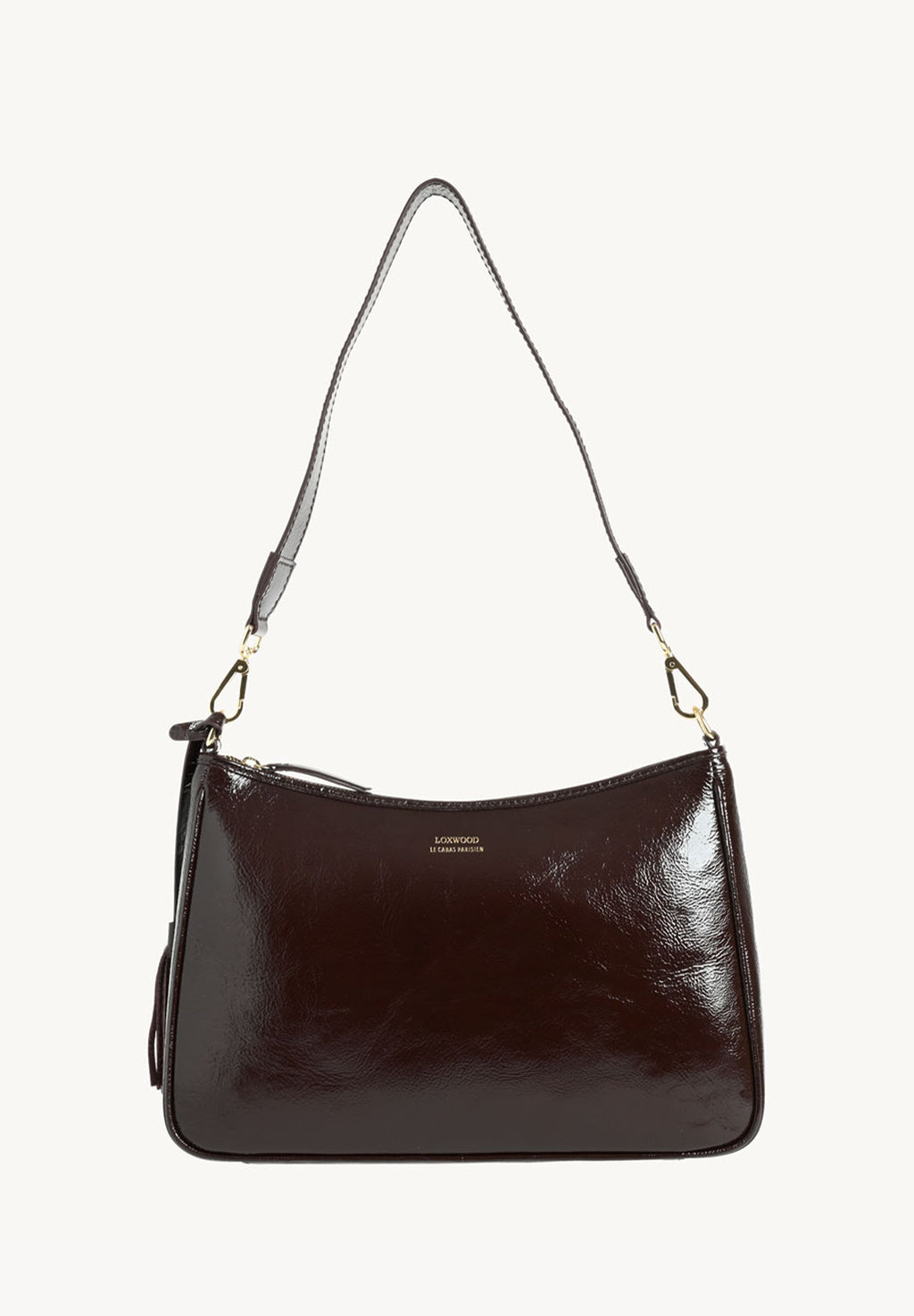 SAM - Sac porté épaule en cuir vernis