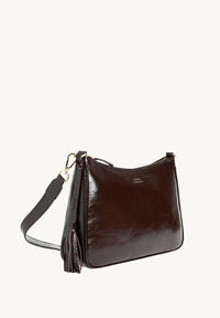 SAM - Sac porté épaule en cuir vernis