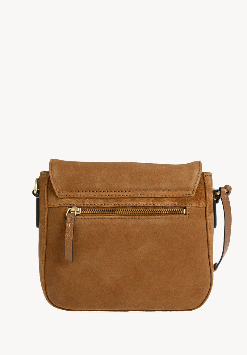 Ehla Suede leather messenger bag