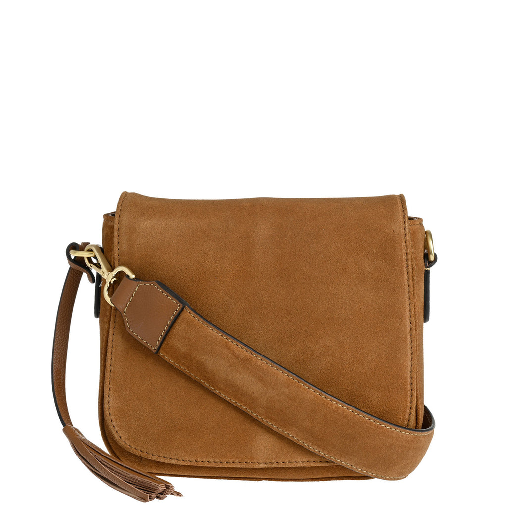 Ehla - Suede Cognac Bag