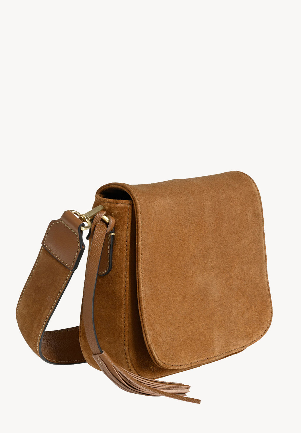 Ehla Suede leather messenger bag - Main Image