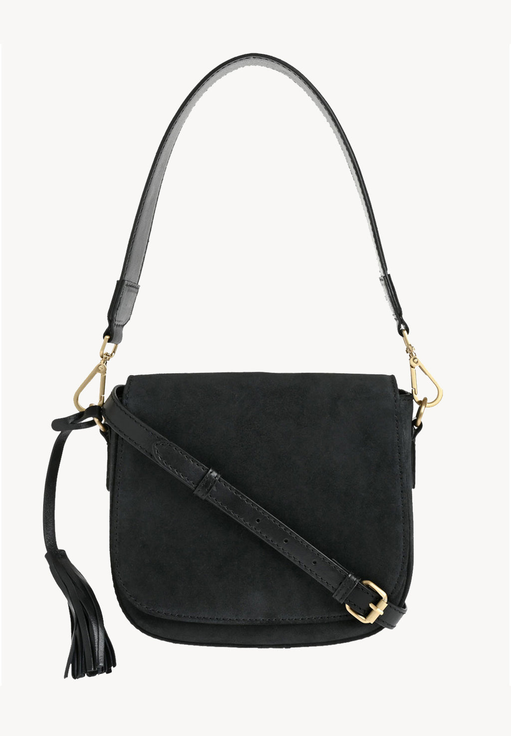 Ehla - Suede leather messenger bag