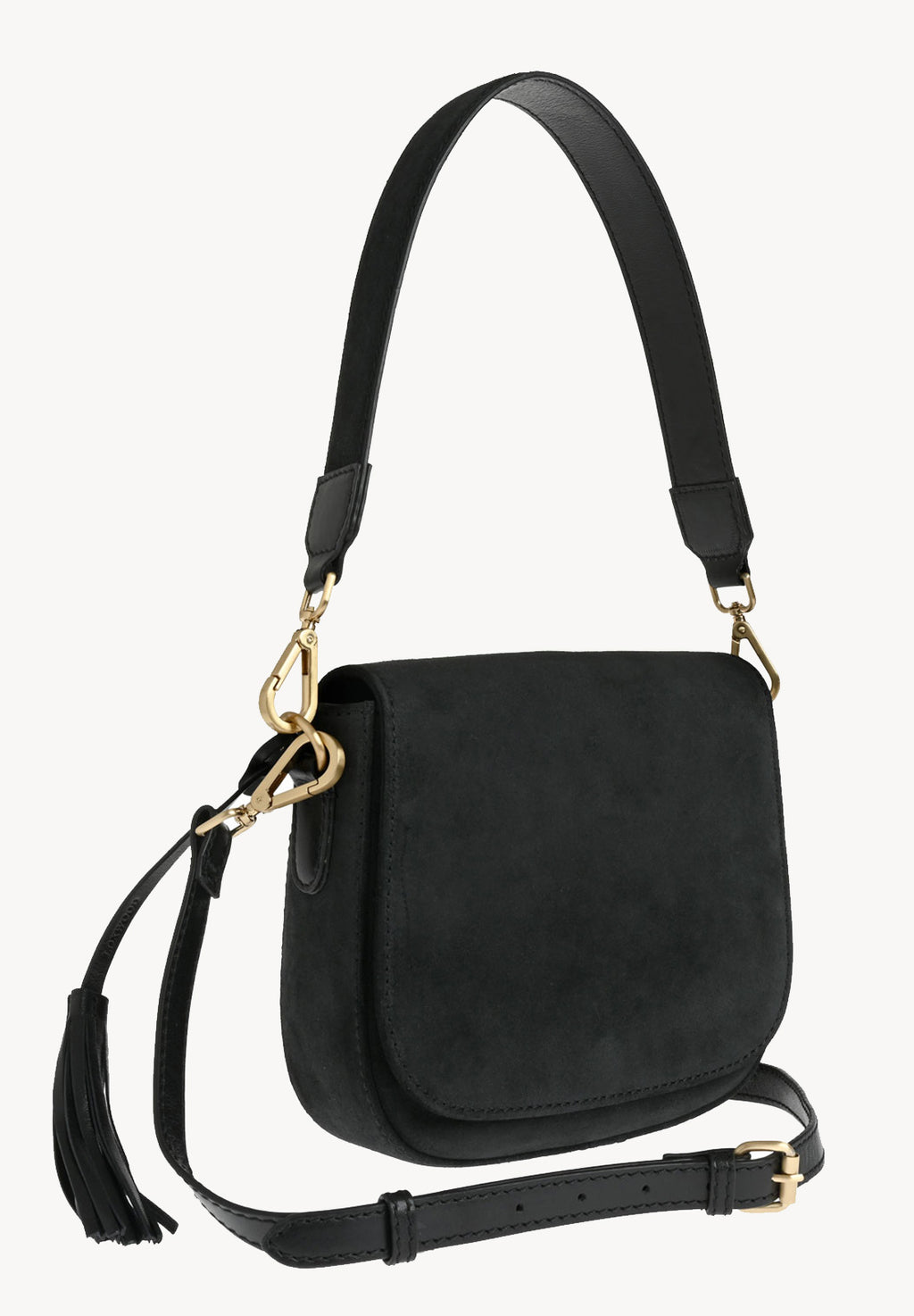 Ehla - Suede leather messenger bag