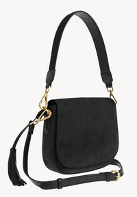 Ehla - Suede leather messenger bag