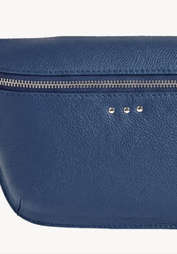 GAYA - Blue Jean grained leather belt bag