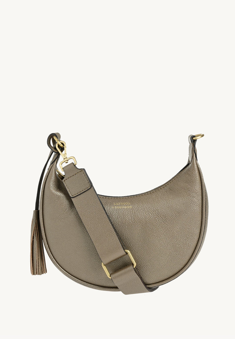 ALBANE - Sac demi lune Bronze