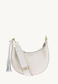 ALBANE - Sac demi lune en cuir grainé