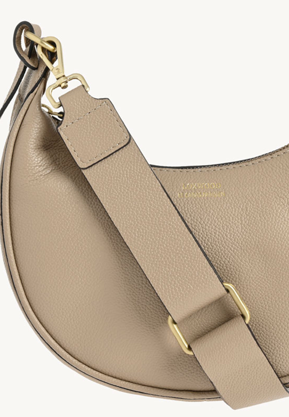 ALBANE - Sac demi lune Mastic