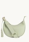 ALBANE - Sac demi lune en cuir grainé