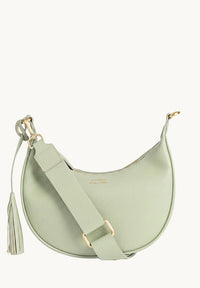 ALBANE - Sac demi lune en cuir grainé