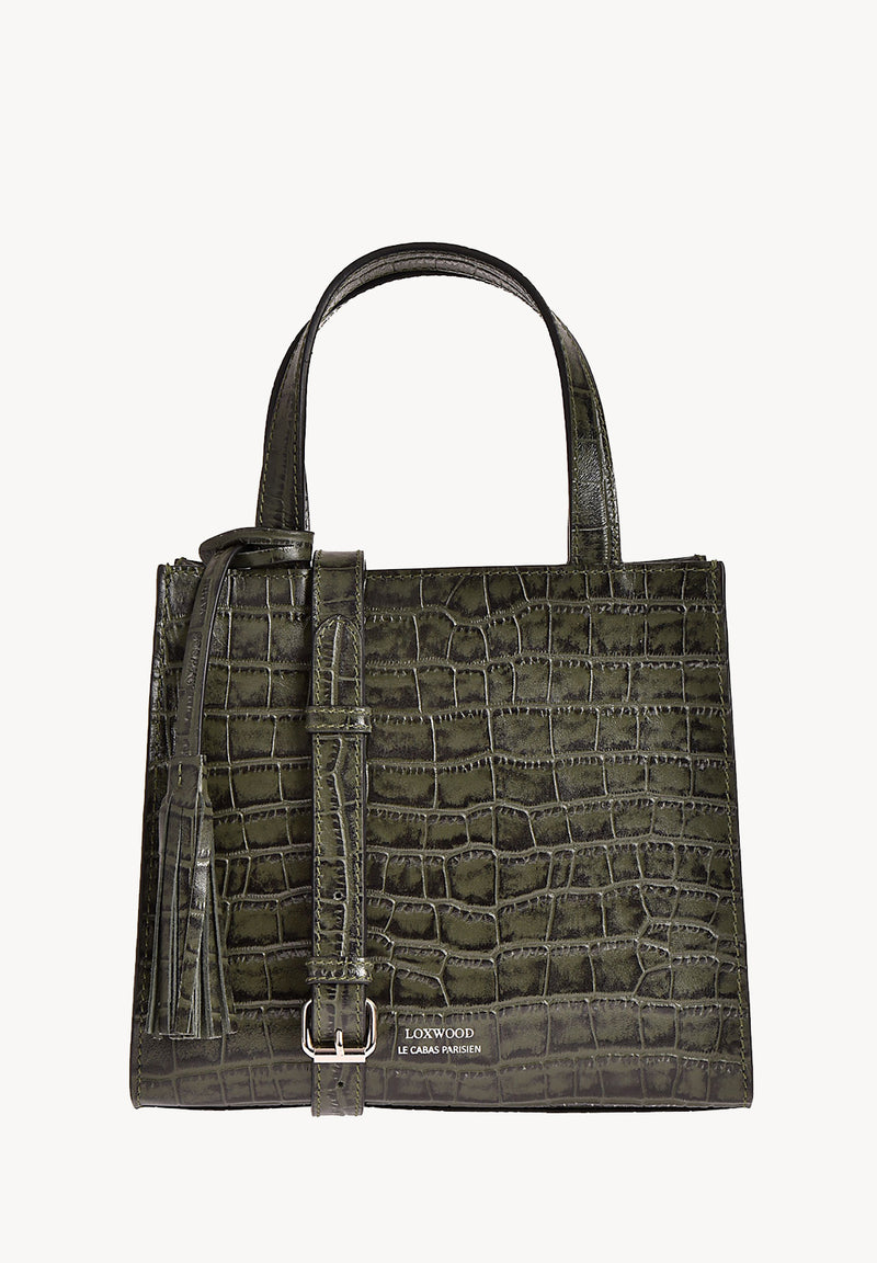 SIMONE - Cabas en cuir embossé croco