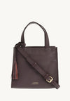 SIMONE - Grained leather tote bag