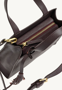 SIMONE - Grained leather tote bag