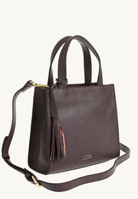 SIMONE - Grained leather tote bag