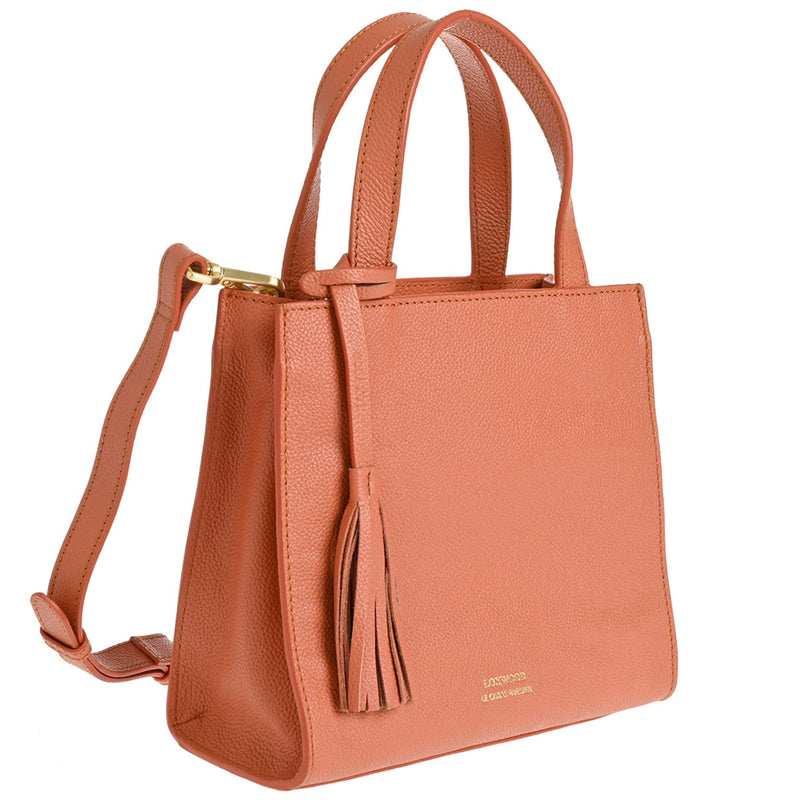 SIMONE - Grained leather tote bag