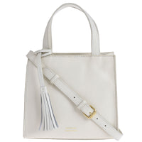 SIMONE - Grained leather tote bag