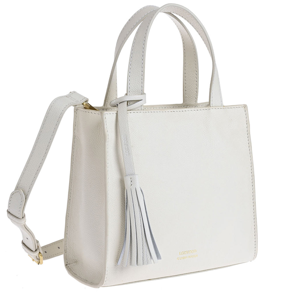 SIMONE - Grained leather tote bag