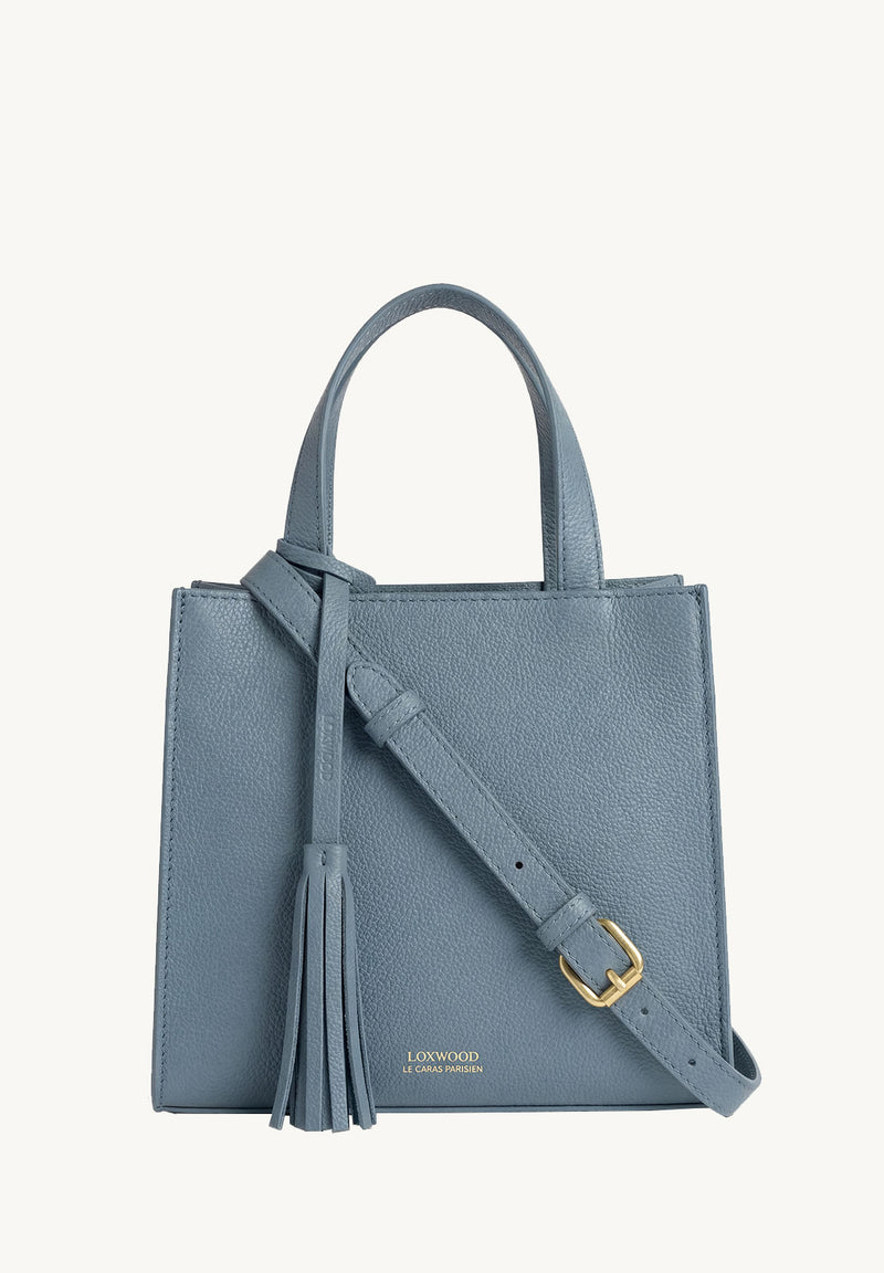 SIMONE - Grained leather tote bag