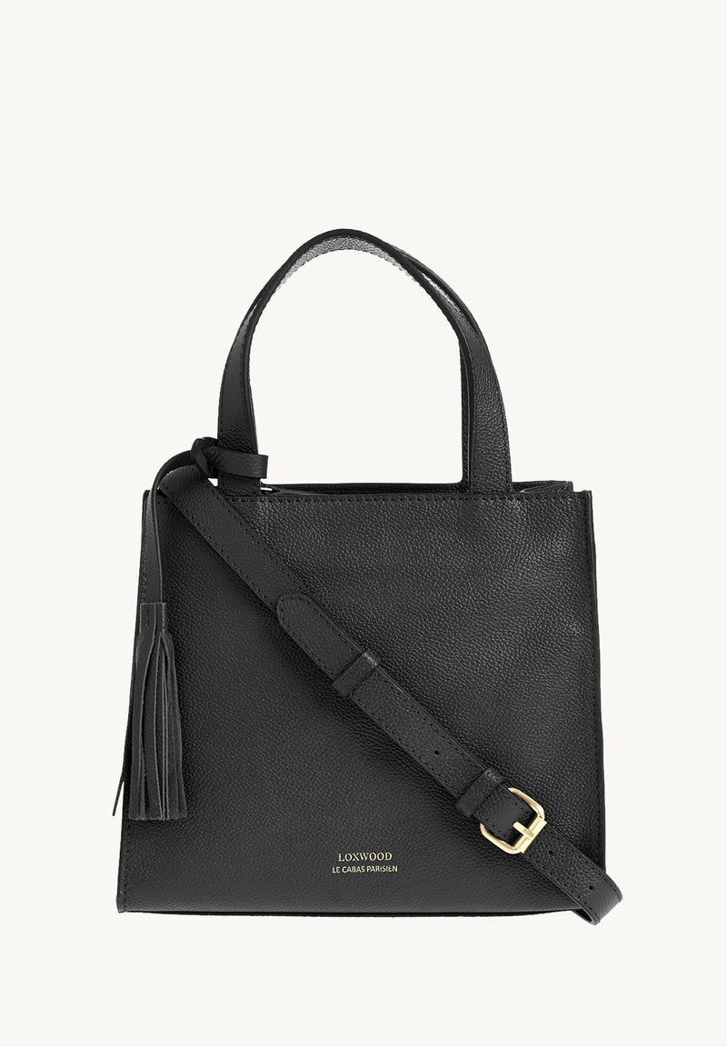 SIMONE - Grained leather tote bag