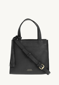 SIMONE - Grained leather tote bag