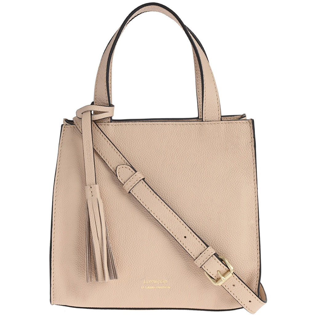 SIMONE - Grained leather tote bag