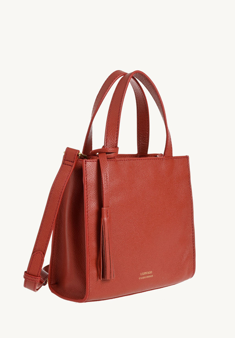 SIMONE - Opera grained leather tote bag
