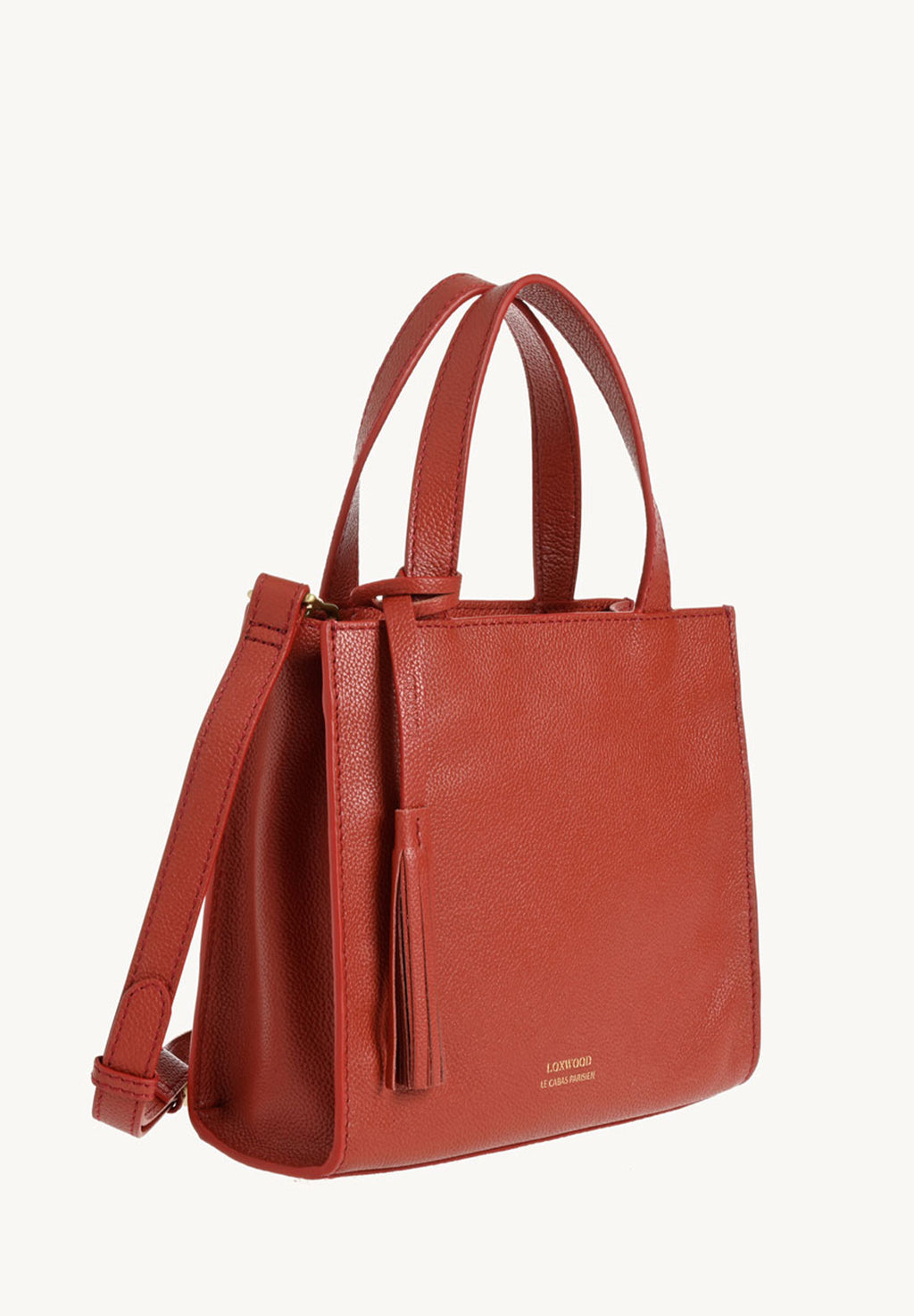SIMONE - Opera grained leather tote bag