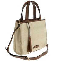 SIMONE - Raffia shoulder bag