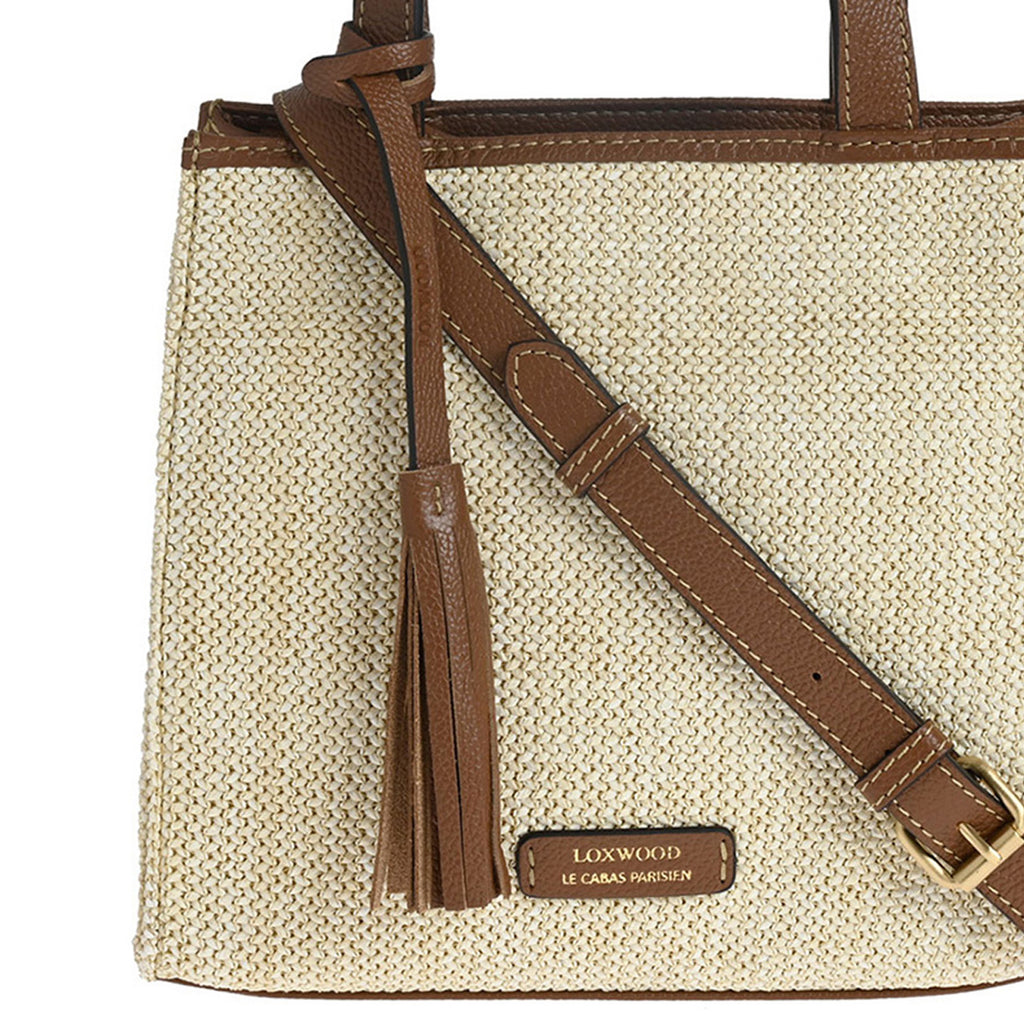 SIMONE - Raffia shoulder bag