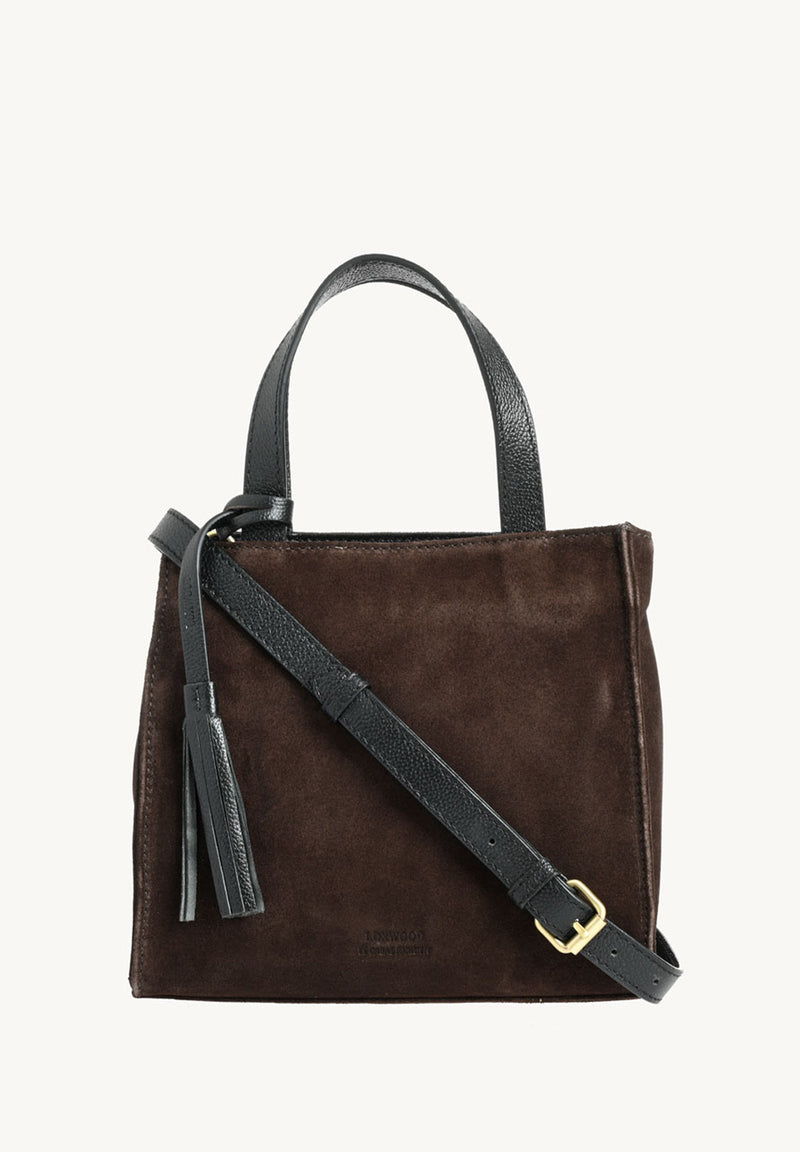 SIMONE - Suede leather tote bag