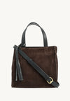 SIMONE - Suede leather tote bag