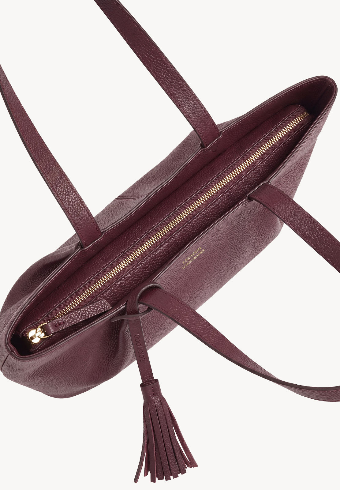 ALMA - Sac zippé porté épaule en cuir grainé