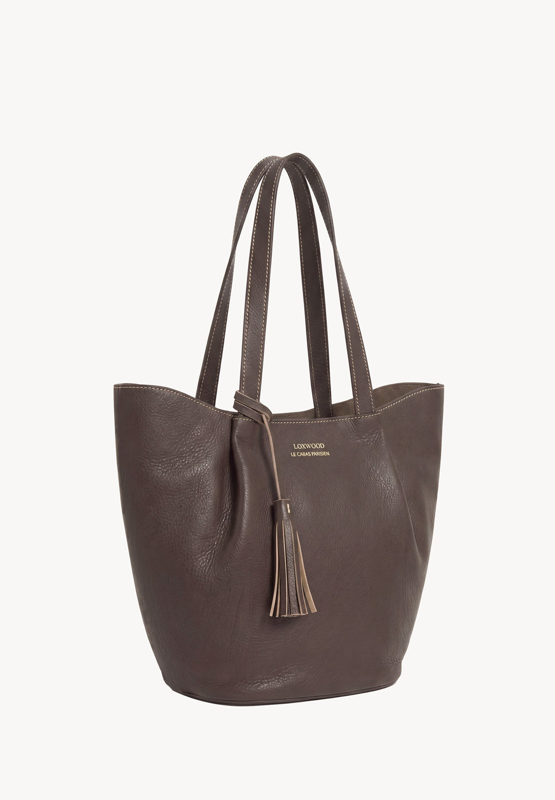 ALMA - Sac zippé porté épaule en cuir grainé
