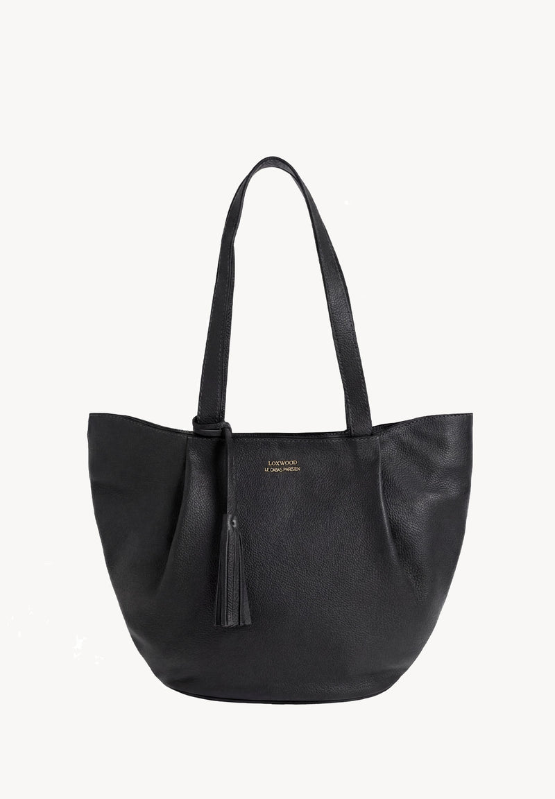 ALMA - Sac zippé porté épaule en cuir grainé