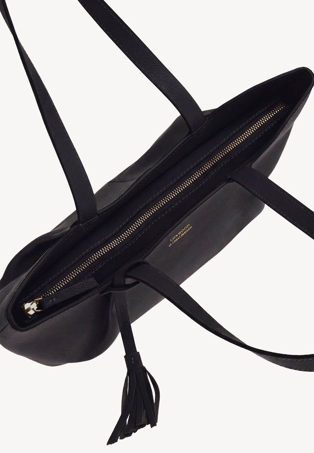 ALMA - Sac zippé porté épaule en cuir grainé
