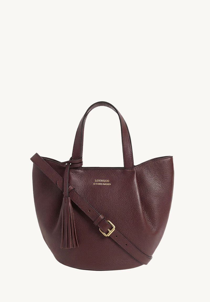 Baby ALMA - Petit sac zippé porté épaule cuir grainé