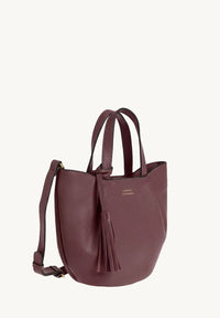 Baby ALMA - Petit sac zippé porté épaule cuir grainé