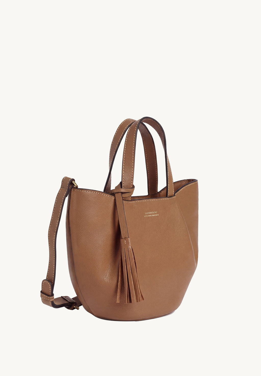 Baby ALMA - Petit sac zippé porté épaule cuir grainé