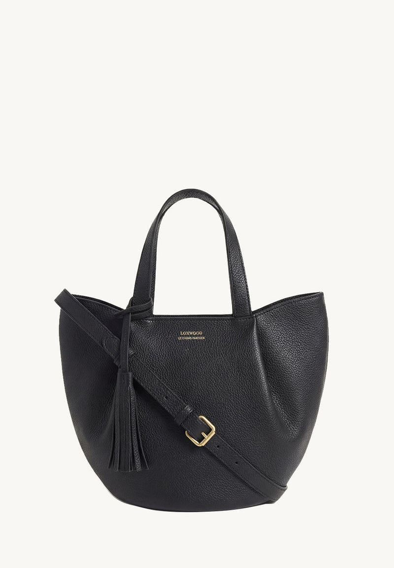 Baby ALMA - Petit sac zippé porté épaule cuir grainé
