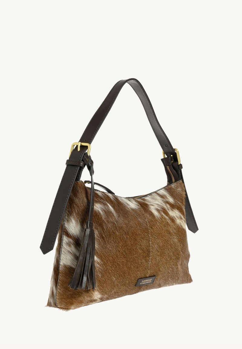 IZIA - Sac porté épaule en poil de vachette