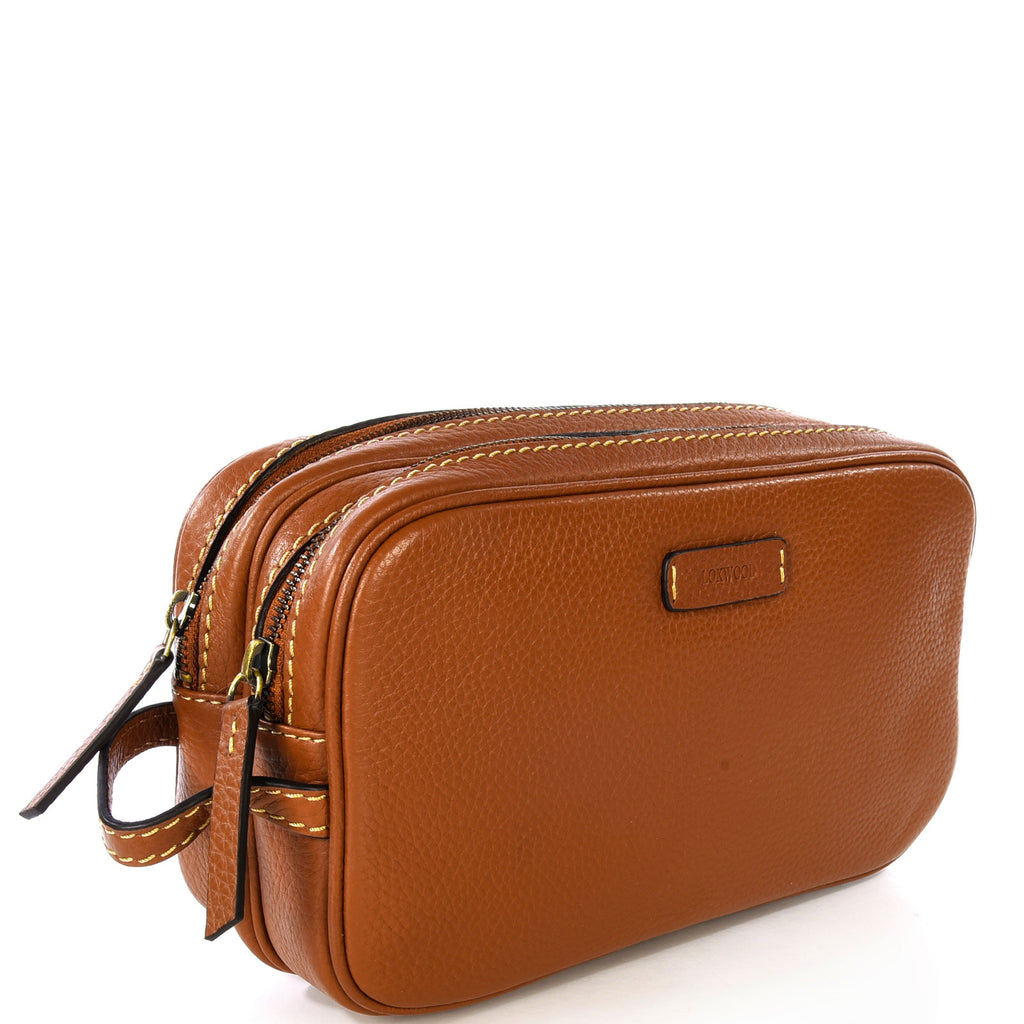 Brandy Double Zip Toiletry Bag