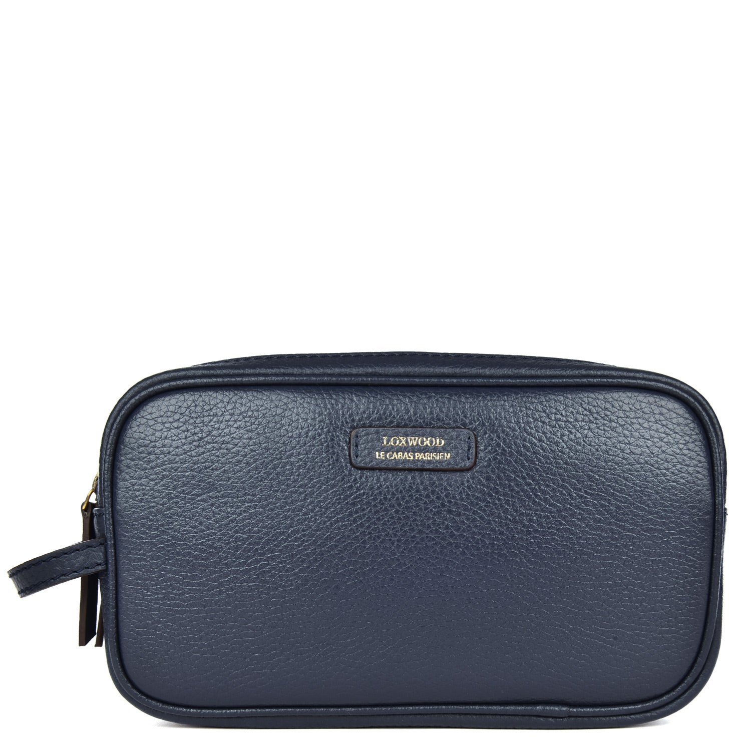 Trousse De Toilette Double Zip Bleu Nuit