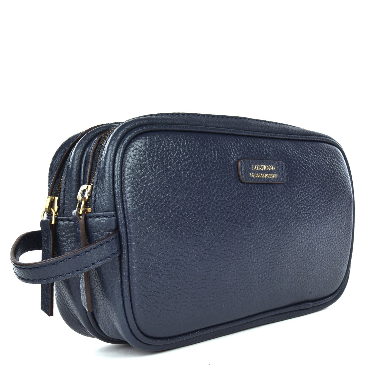 Midnight Blue Double Zip Toiletry Bag